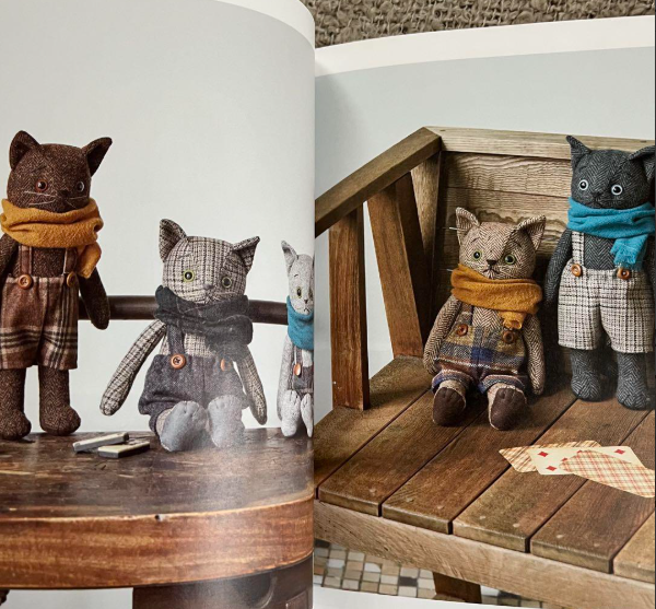 Parico Dall Dress Up Stuffed Cat Doll - Japanese Craft Book