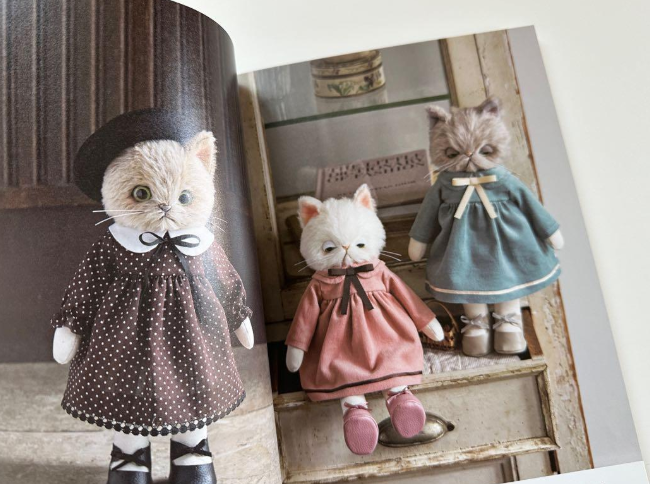 Parico Dall Dress Up Stuffed Cat Doll - Japanese Craft Book