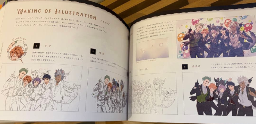 The Official Visual Book of Disney Twisted Wonderland - Card Art & Line Drawings Japanese art book