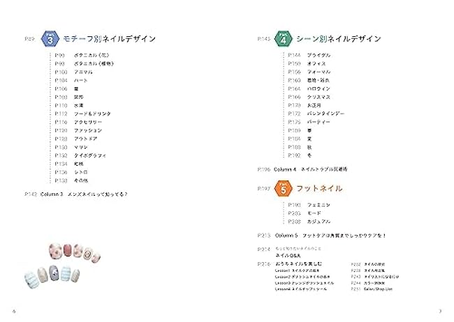 Illustrated book of nails Japanese Nail Design Art Book How to Nail design Self nail - Japanese Craft Book