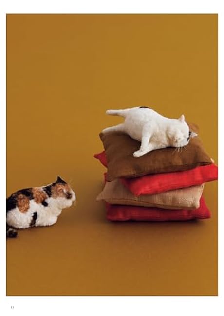 Tenori cat made from wool felt - Japanese Craft Book