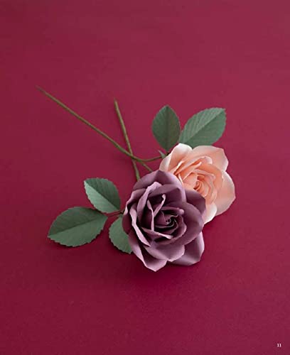 Beautiful three - dimensional flowers made from paper - Japanese Craft Book