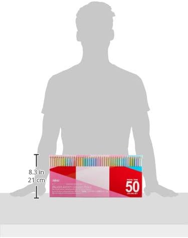 Holbein Colored Pencils Pastel Tone Set 50 Colors Paper Box 20936 - Japan Color set