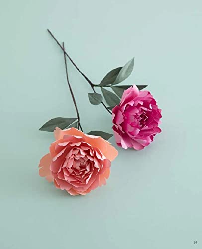 Beautiful three - dimensional flowers made from paper - Japanese Craft Book