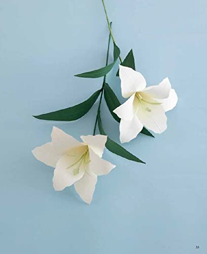 Beautiful three - dimensional flowers made from paper - Japanese Craft Book