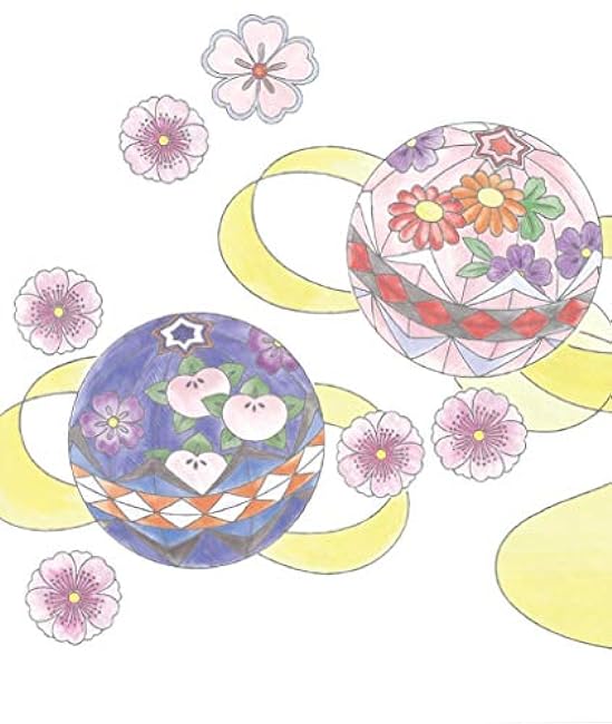 Beautiful Japanese coloring book that helps you concentrate and refreshes your mind - Japanese Coloring Book