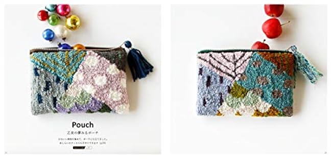 Punch Needle Accessories fluffy, soft and gentle crafts by Kimiko Sato - Japanese Craft Book