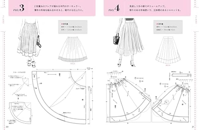 120 skirts and pants you want to make - a drawing book that you can make in your own size - Japanese Craft Book