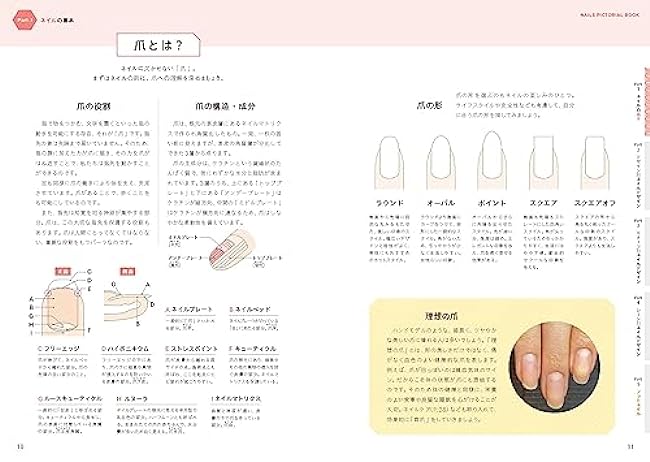 Illustrated book of nails Japanese Nail Design Art Book How to Nail design Self nail - Japanese Craft Book