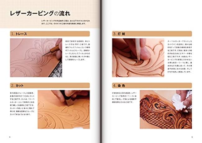 Introduction to Leather Carving (Beginner Series) - Japanese Craft Book art Masahiro Otake