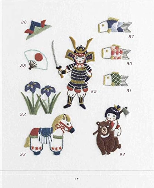 Easy one-point stitching! Cute lucky charm embroidery - Japanese Craft Book