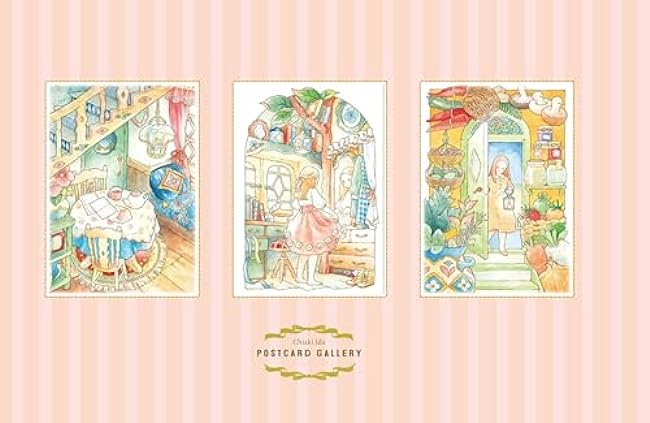 Revised version of my coloring book POST CARD BOOK Story of a Forest Girl Japanese Coloring Book