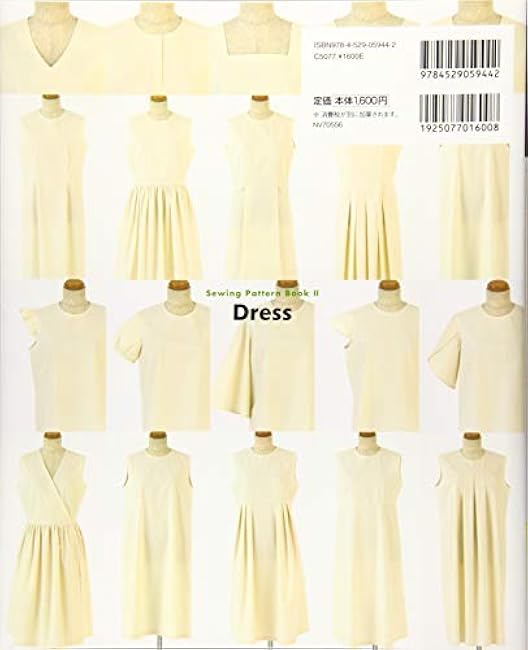 Sewing Pattern Book II (Dress & One Piece) Basic Pattern Collection dress patterns Yoko Nogi - Japanese Craft Book