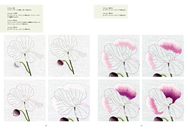 Enjoy embroidery with flowers from the Royal Botanic Gardens: Embroidery designs derived from botanical paintings at Kew Gardens Trish Barr, Shizuyo Saito - Japanese Craft Book