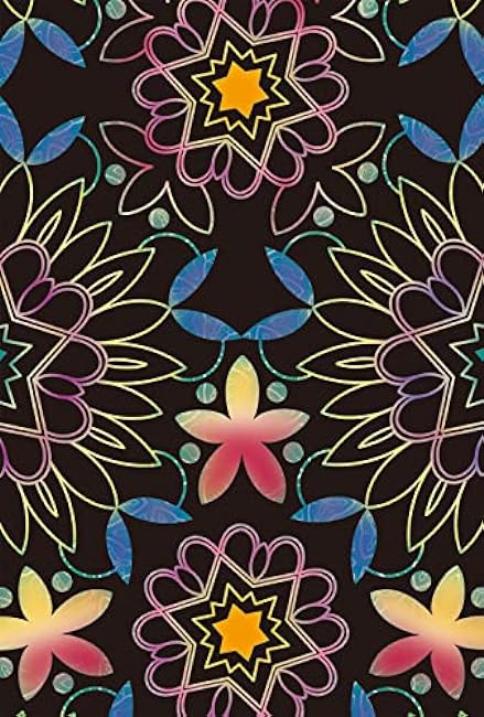 Scratch art to improve the autonomic nervous system Flower kaleidoscope to enjoy colors Japanese Coloring Book