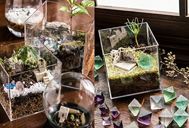 Mineral Terrarium Recipe Mineral garden in an aquarium and glass bottle - Japanese Craft Book