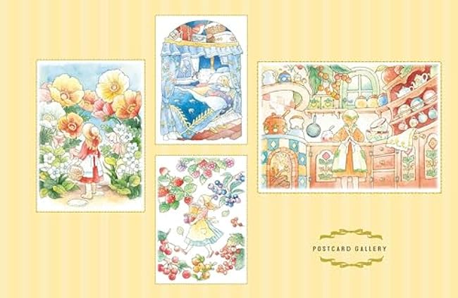 Revised version of my coloring book POST CARD BOOK Story of a Forest Girl Japanese Coloring Book