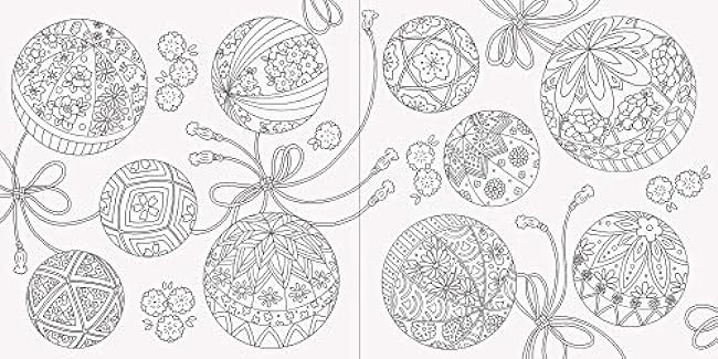Japanese flower calendar and flower coloring book - Japanese Coloring Book