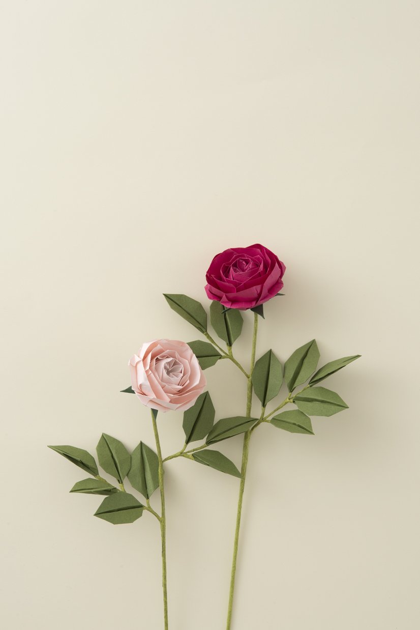 beautiful rose origami - Japanese Craft Book