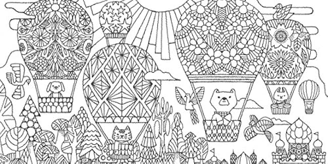 Forest Kingdom Toshiyuki Fukuda Book - Japanese Coloring Book