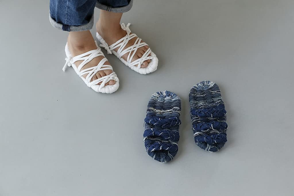Eco-friendly living with remakes Fun cloth sandals at home Eriko Ichinose Room shoes - Japanese Craft Book