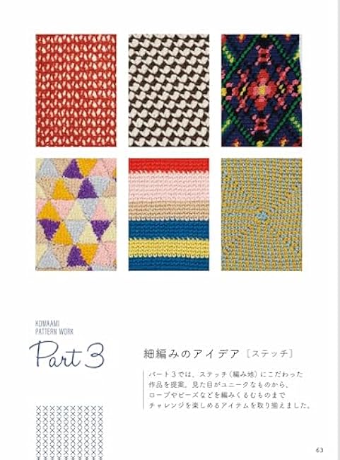 Fine knitting pattern workbook: 17 arrangement patterns and 24 idea accessories based on fine knitting Inko Kotoriyama - Japanese Craft Book