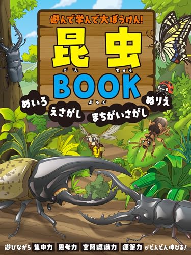 Play, learn, and go on a grand adventure! Insect BOOK: Mazes, picture puzzles, spot the difference, coloring pages Japanese Craft Book