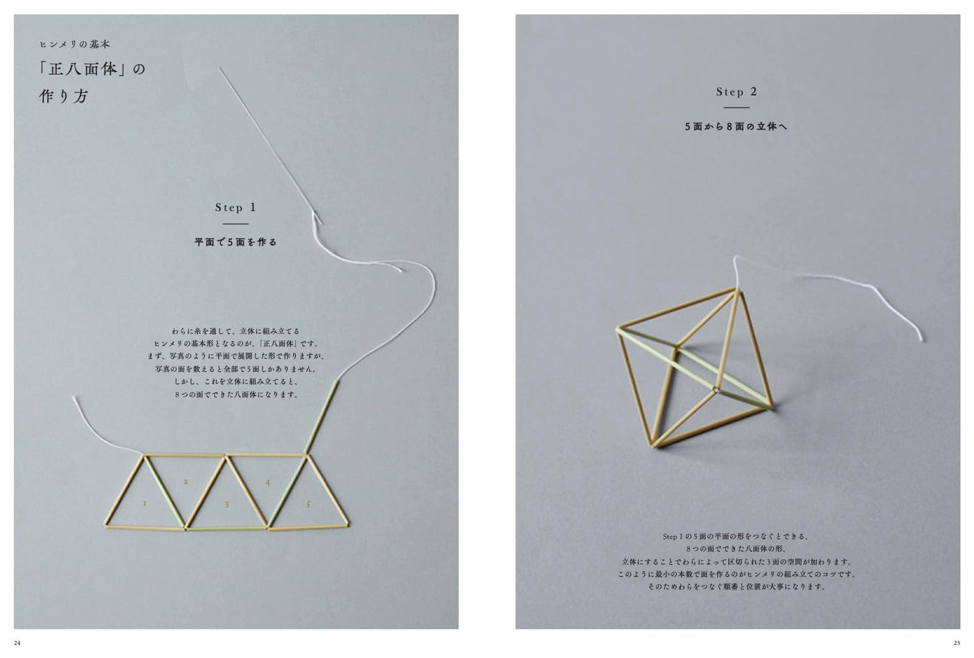 Finnish straw hanging ornament Himmeli - Japanese Craft Book
