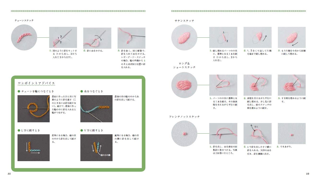 annas Japanese embroidery Cute Japanese motifs embroidered with free stitches Japanese Craft Book