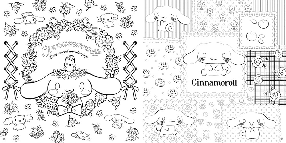 Cinnamoroll play coloring book - Japanese Coloring Book