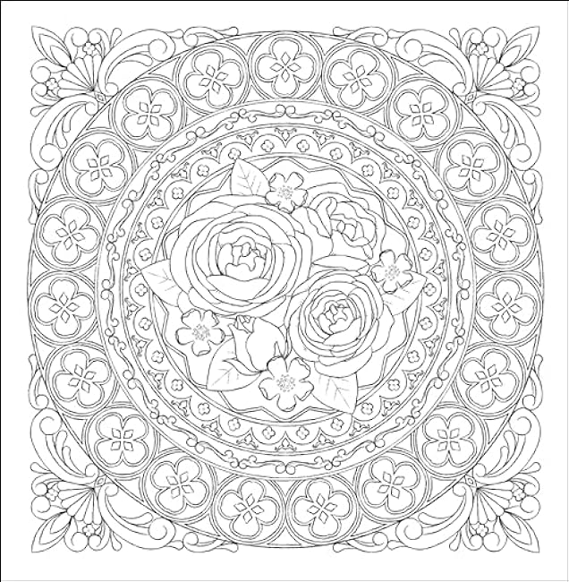 Pattern coloring book Beautiful classical world - Japanese Coloring Book