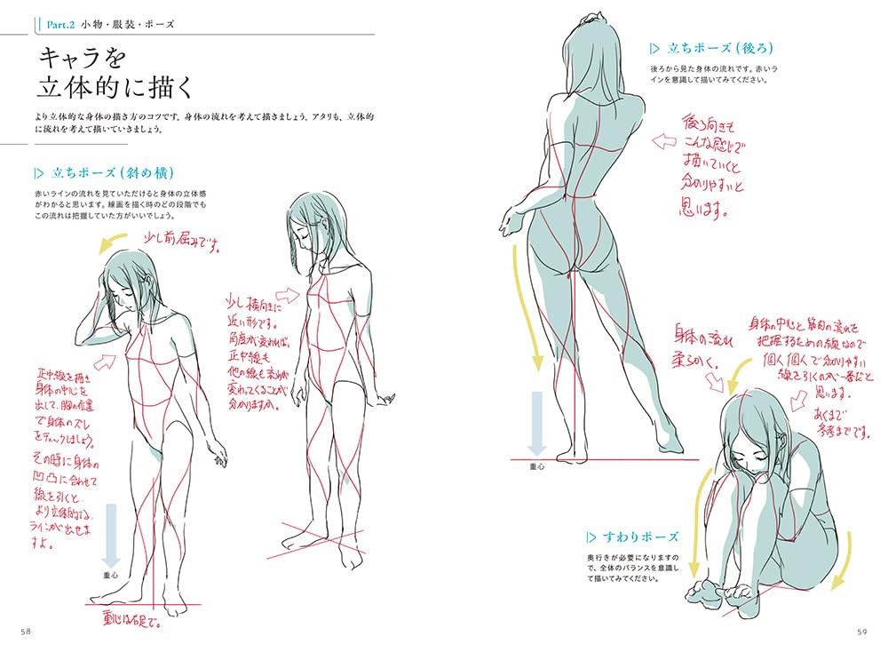 Animator teaches how to draw attractive girls Mini book - Japanese Craft Book