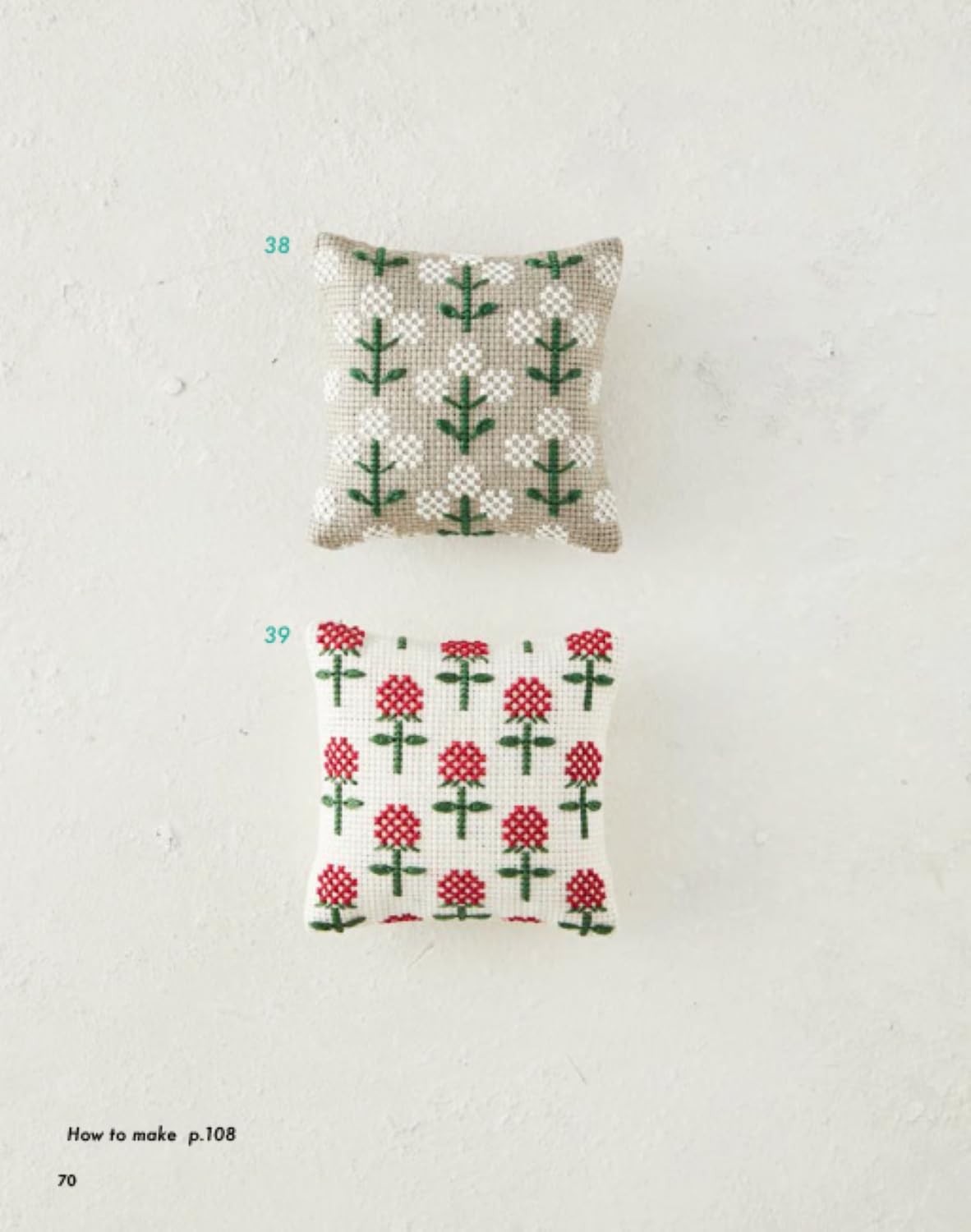 Continuous floral embroidery - Japanese Craft Book