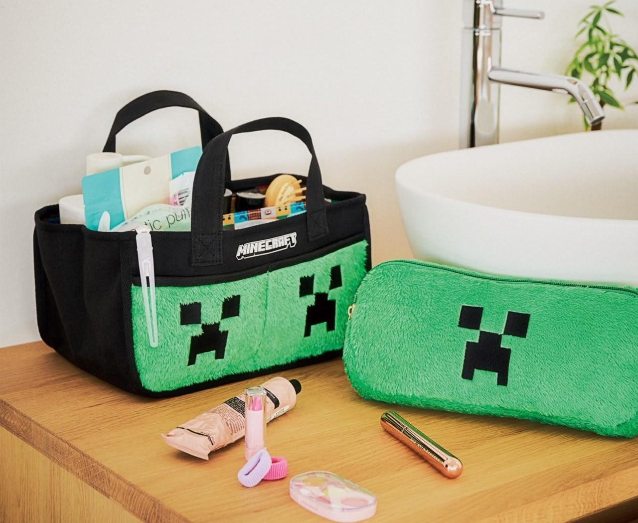 MINECRAFT Tidying up expert interior tote book, Creeper version