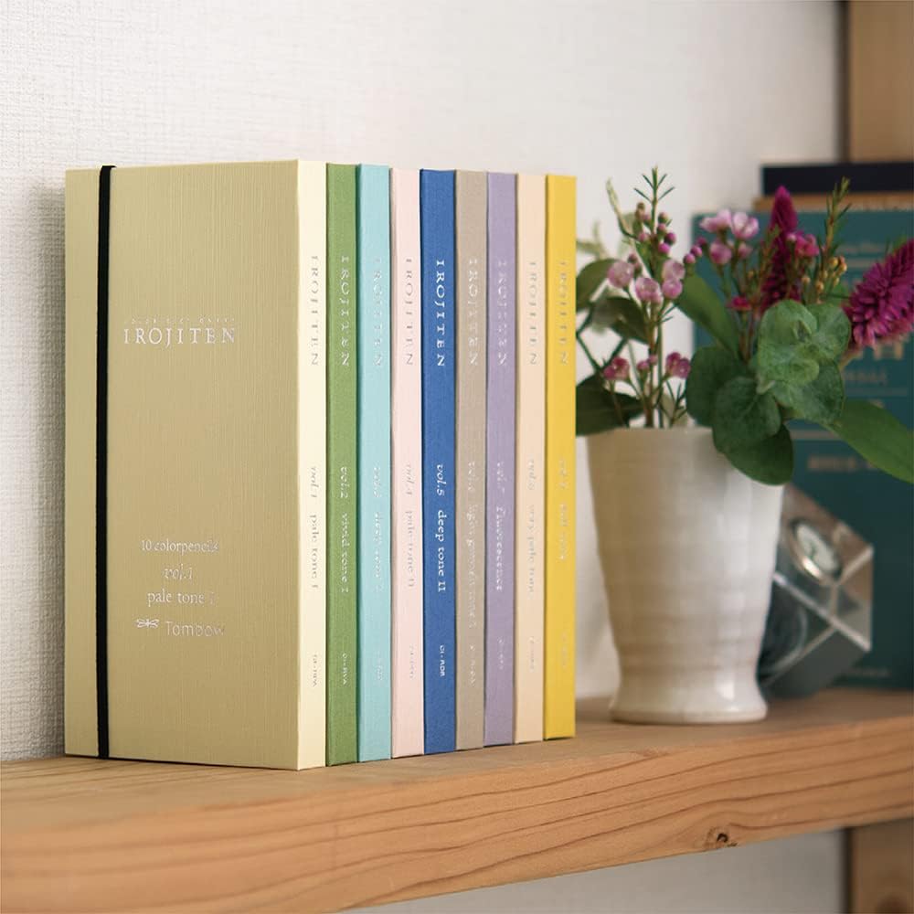 Tombow Color Dictionary, IROJITEN 100 Colored Pencils set, High-Quality Japanese Stationary - Japan Coloring book
