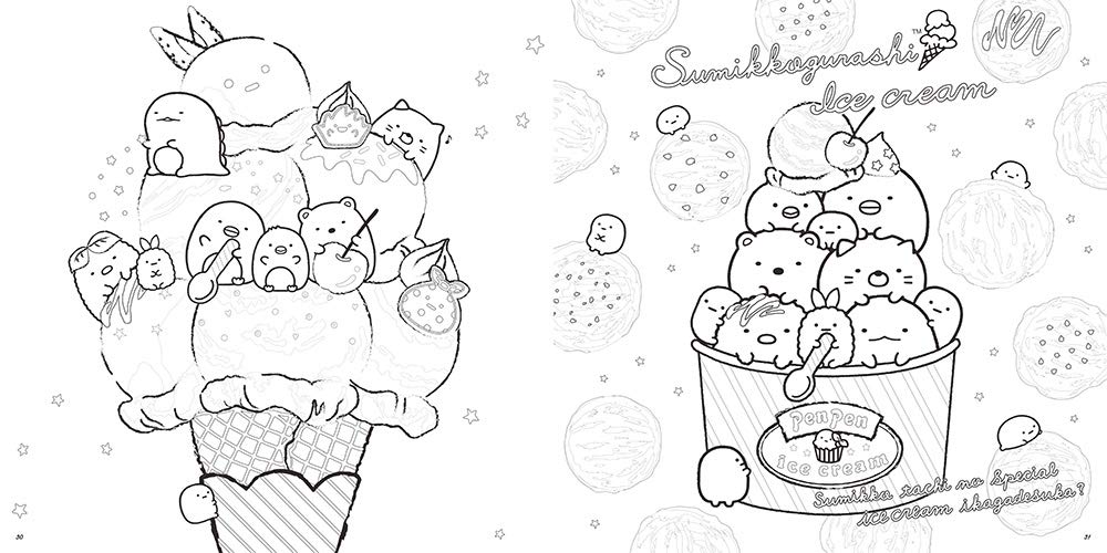 Sumikkogurashi coloring book lesson book 2 illustration book - Japanese Coloring Book