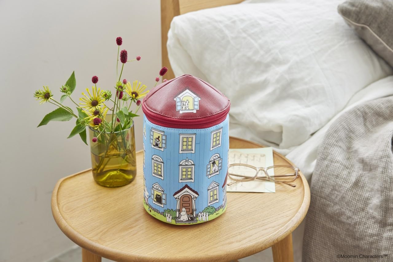 MOOMIN Moomin House Multipurpose Storage Pouch BOOK with Removable Mirror
