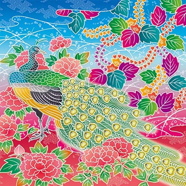 Scratch art to improve the autonomic nervous system - gorgeous traditional kimono - Japanese pattern Japanese Coloring Book