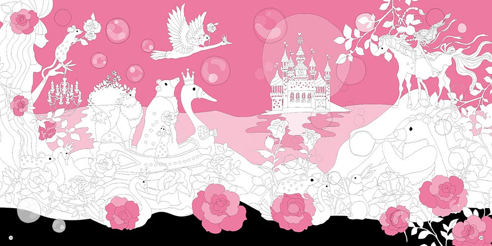 Cute coloring book for adults Horaguchikayo's flowers and animals' paradise Japanese Coloring Book