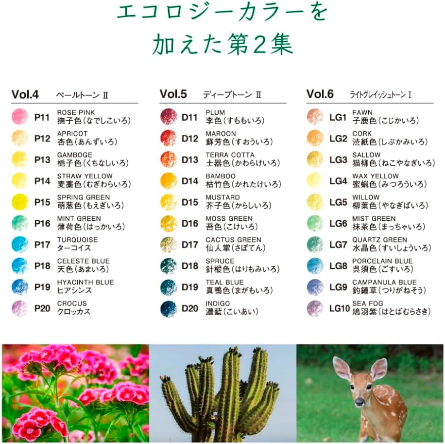 Tombow Color Dictionary, IROJITEN 100 Colored Pencils set, High-Quality Japanese Stationary - Japan Coloring book