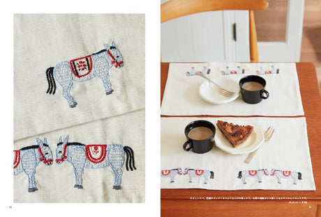 Storybook Animal Embroidery Plant Embroidery mmm embroidery - Japanese Craft Book