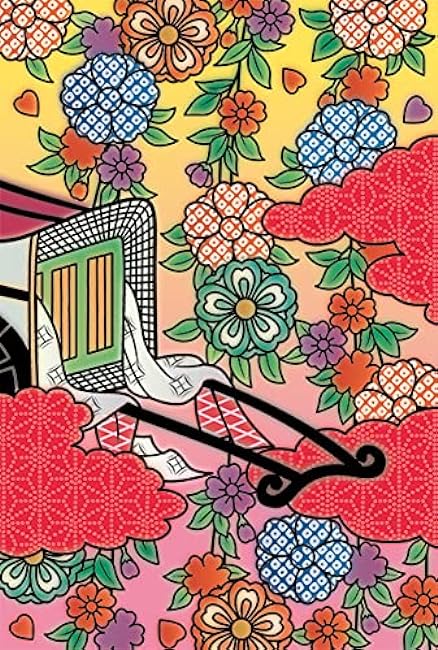 Scratch art to improve the autonomic nervous system - gorgeous traditional kimono - Japanese pattern Japanese Coloring Book