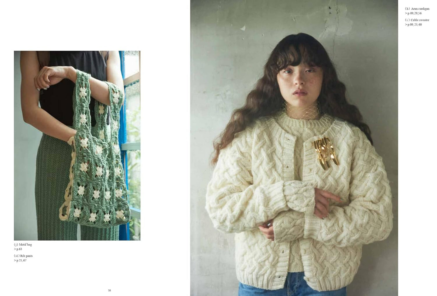 knitwear that can be worn in a variety of ways Hana Said sweater - Japanese Craft Book