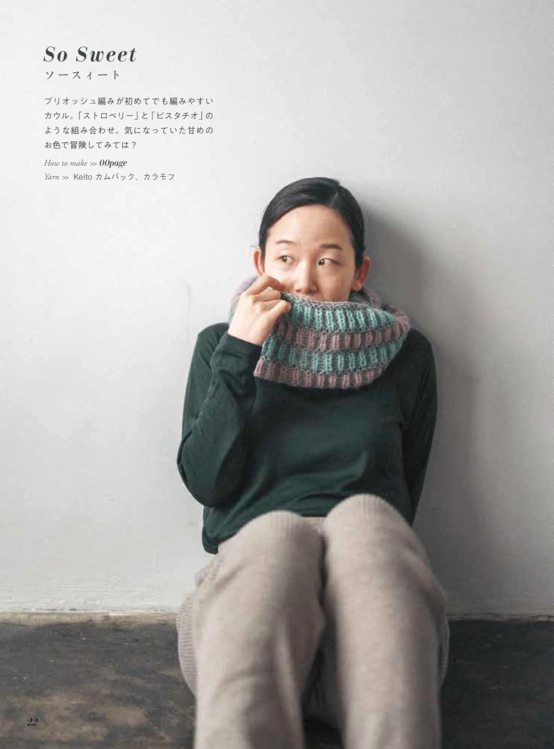Let's Knit in English Shawl + neckwear knitted using a sentence pattern - Japanese Craft Book