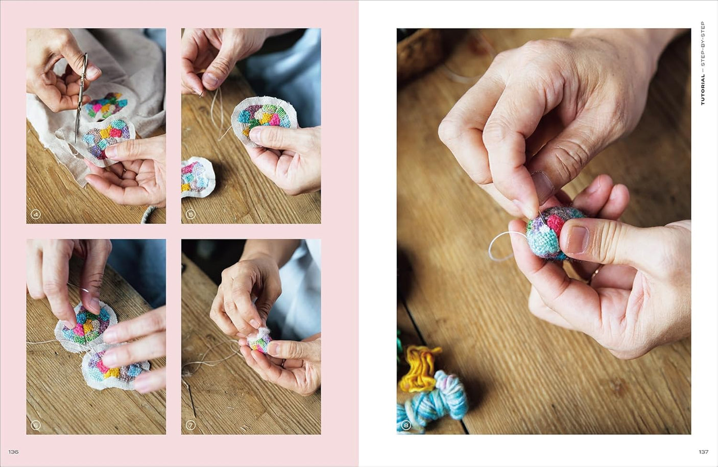 Darning Embroidery Small Stuffed Animals: Tiny Friends - Japanese Craft Book