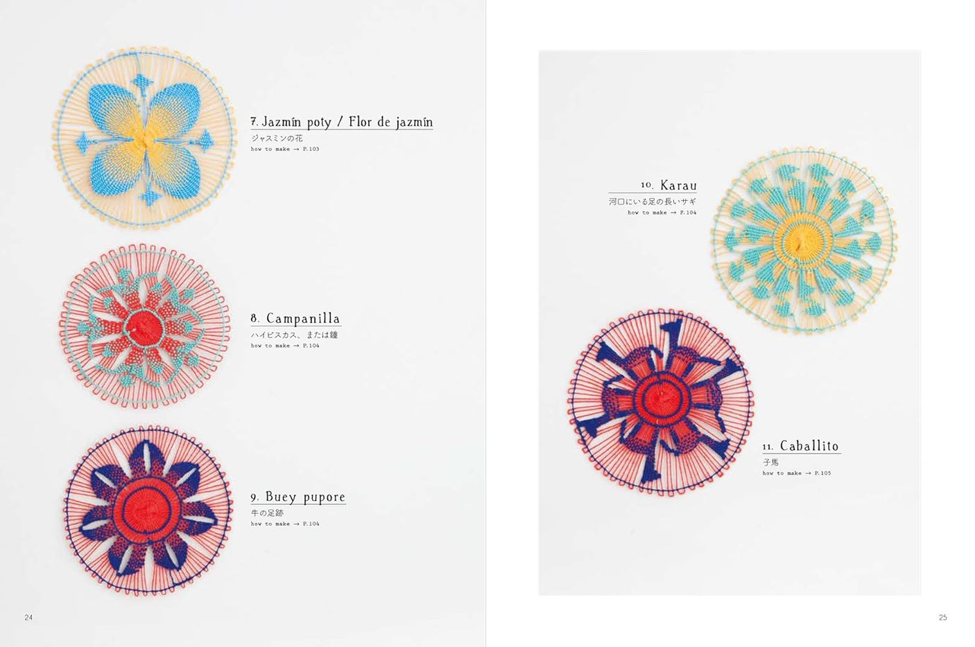 Nyanduti the rainbow-colored lace of Paraguay: Traditional Patterns and how to make it - Japanese Craft Book