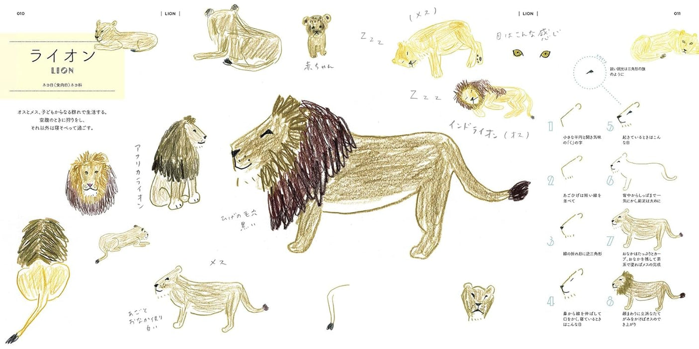 Miyata Chika's Drawing Zoo New Edition Japanese Craft Book