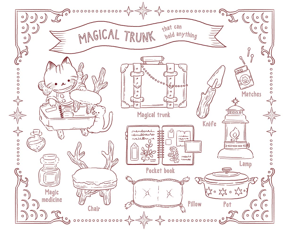 Cat's General Store and the Magic Key (TOKIMEKU series Ver. 3) - Japanese coloring Book