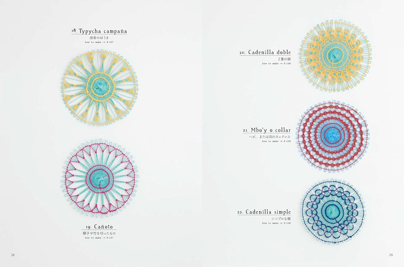 Nyanduti the rainbow-colored lace of Paraguay: Traditional Patterns and how to make it - Japanese Craft Book