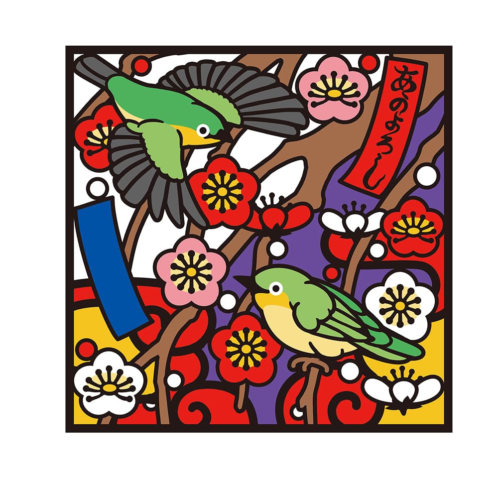 A healing puzzle coloring book that resets your mind and gently stimulates your brain: A calendar of seasonal flowers. Japanese Craft Book
